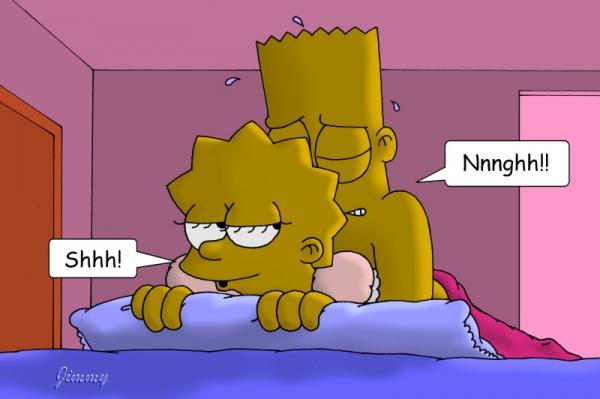 Os Simpsons - Incesto Bart e Lisa fudendo