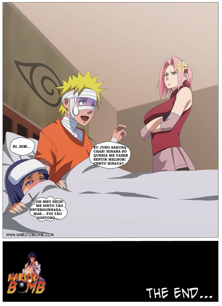 Naruto recebendo tratamento especial da Hinata Hentai