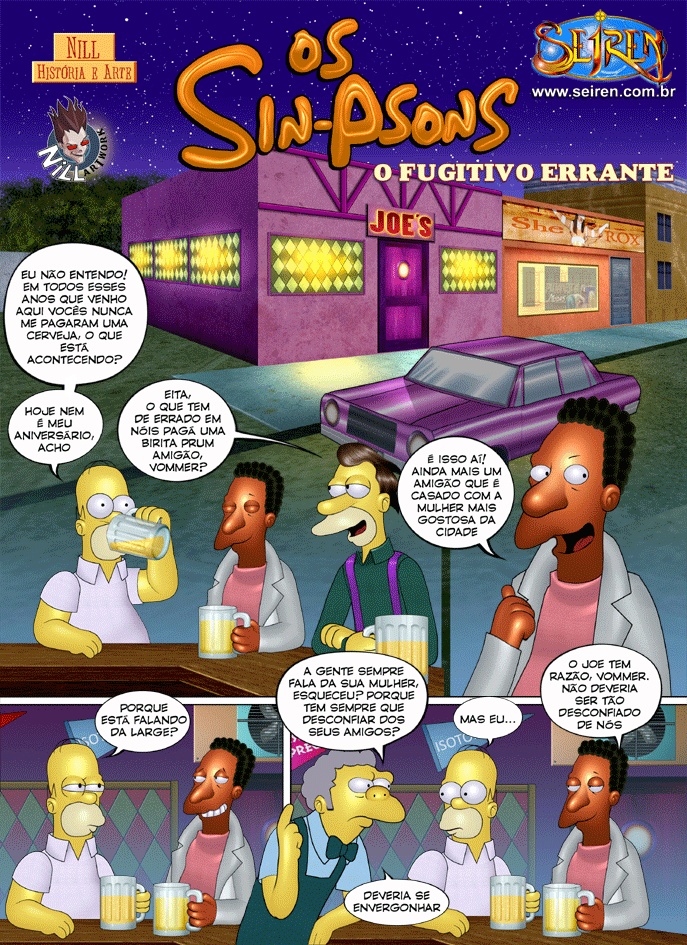 Homer Simpson no bar