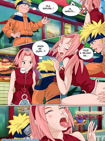 Hentai Naruto e Sakura fodendo rapidinho